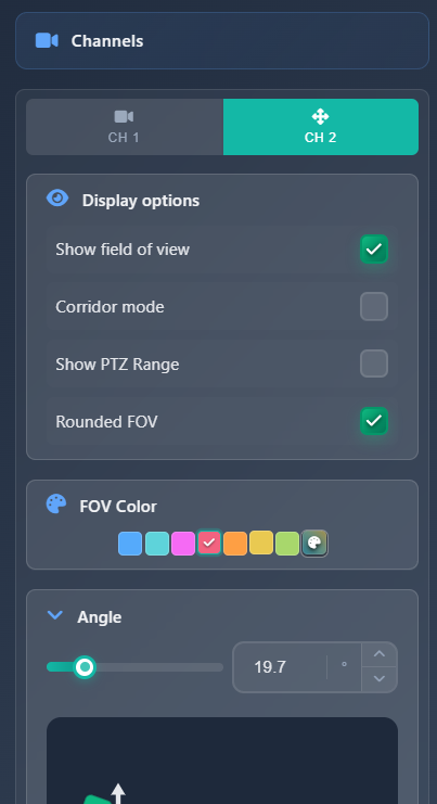FOV channel settings